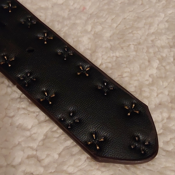 🌺 Like New Brown Leather & Studded Western Belt - Picture 10 of 14